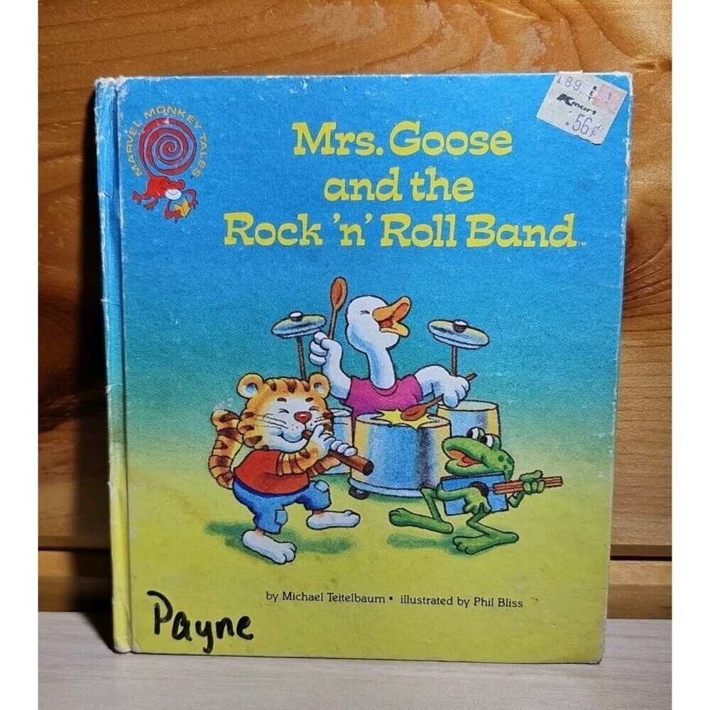 Vintage 1988 Mrs Goose and the Rock n Roll Band Old  Kmart Label